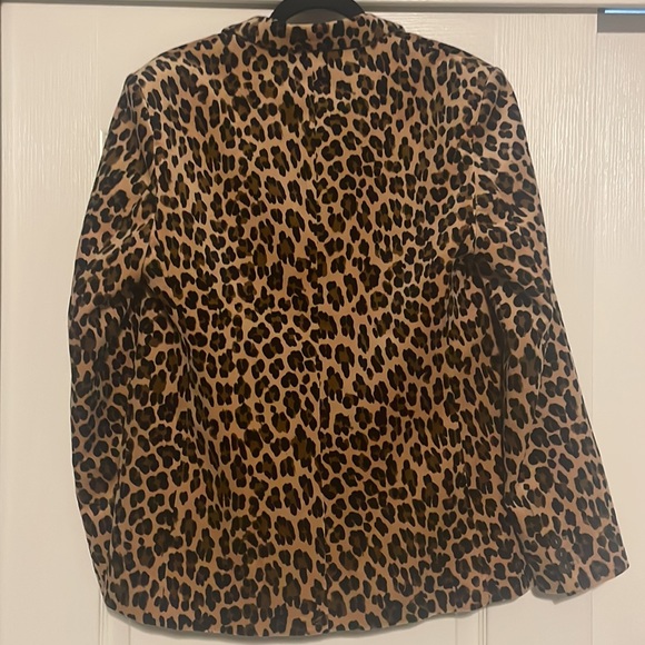 FRAME Classic Cheetah-Print Velvet Blazer - Picture 9 of 9